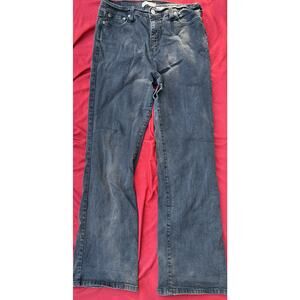 Levi's 512 Perfectly Slimming Women's Black Boot Cut Denim Jeans Size 14 Med
